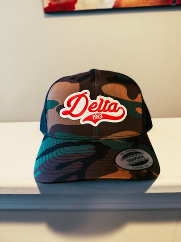 Delta Sigma Theta - Delta D2 Camo Trucker Cap