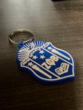 Zeta Phi Beta Shield Key Chain