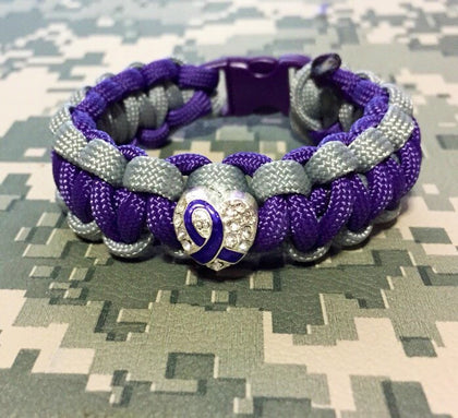 Paracord - Lupus Awareness Heart Bracelet - 550strong